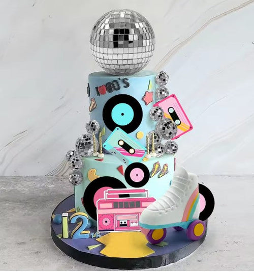 Disco Cake Topper