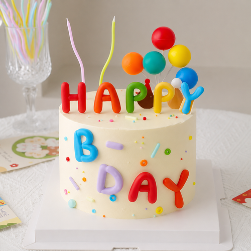 HAPPY BDAY Cake Topper